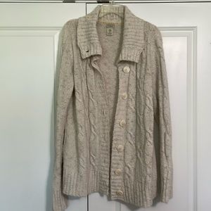 LL Bean Wool Blend Cardigan XL